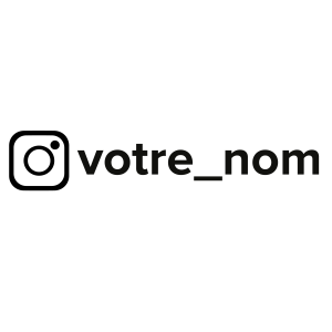 Autocollant Instagram personnalisable